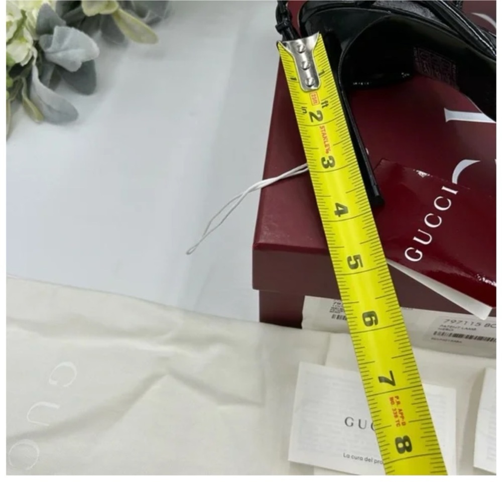 Gucci, patent leather strap sandals size 39.5 made in Italy - Picture 4 of 8